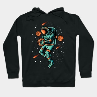 Astronaut Playing Basketball Hoodie